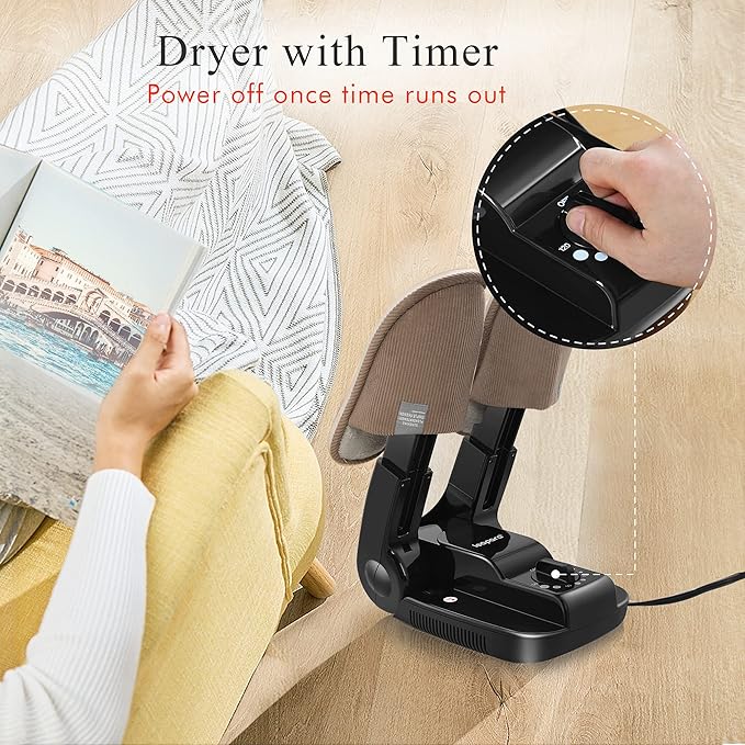 Boot Dryer Shoe Dryer with Timer, leapara Heat Blower Warmer - Image 4