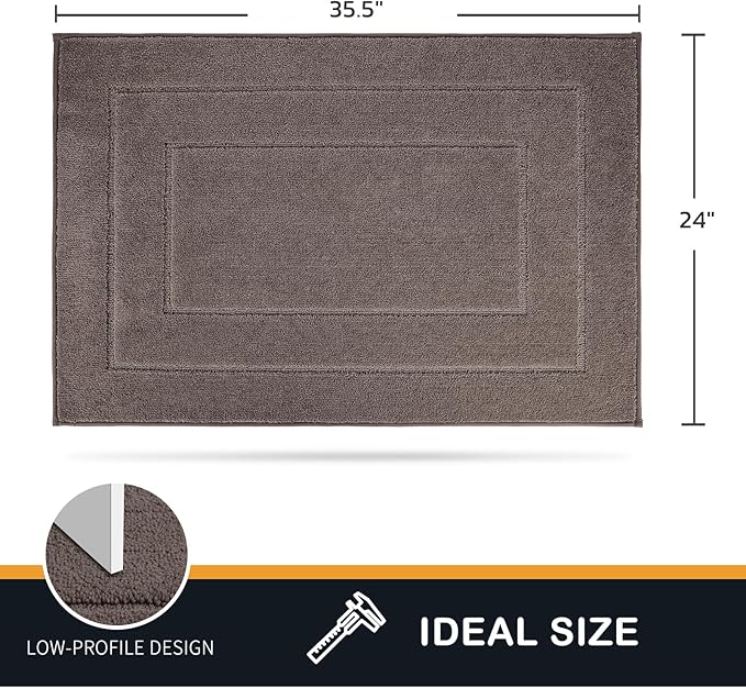 PURRUGS Dirt Trapping Door Mat 24" x 35.5", Non-Slip/Skid Machine Washable - Image 2