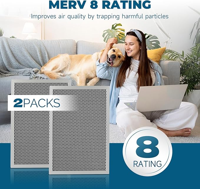2-Packs 5695 Washable MERV 8 Dehumidifier Filter 8x12x1 Compatible - Image 4