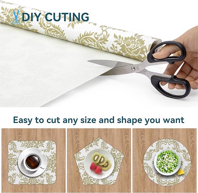 Shelf Liner 18" W x 96" L Cabinet Liners Non Adhesive, Drawer Liners Non Slip - Image 4
