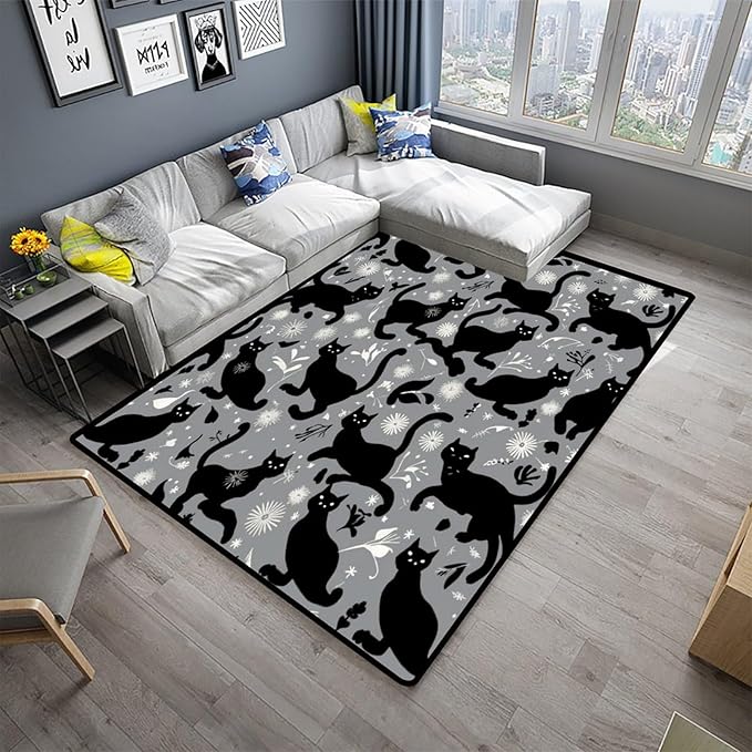 Pile Carpet, Printed Patterns, Foldable Area Rugs, Fade Resistant, Flame - Image 2
