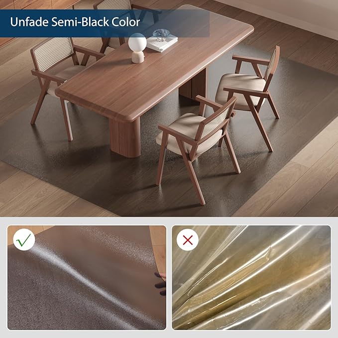 Area Mat for Hard Floors, Waterproof Non-Slip Plastic Rug, Splat Mat for Under - Image 3