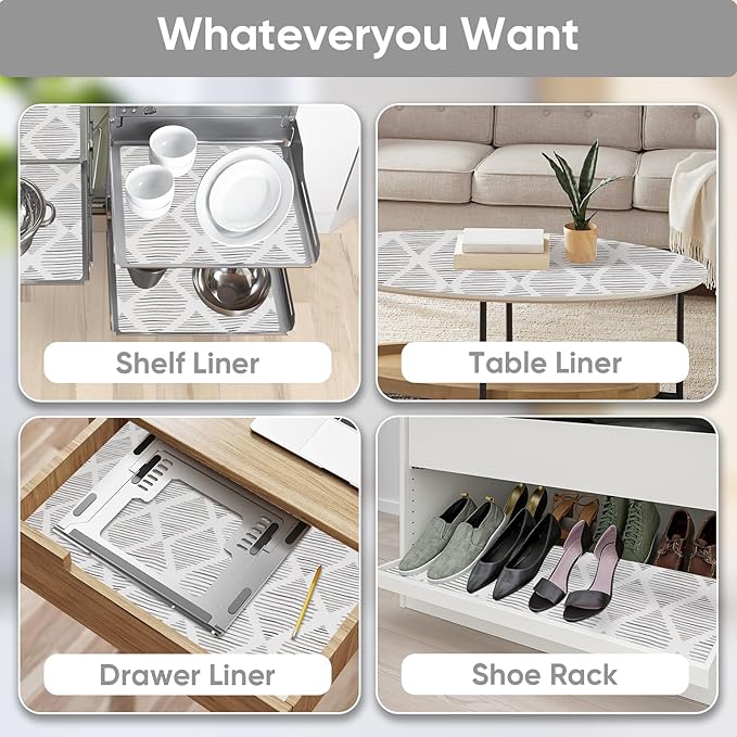 Shelf Liners Cabinet Liner Drawer Liner 12in X 13ft Non Adhesive Non-Slip Easy - Image 5