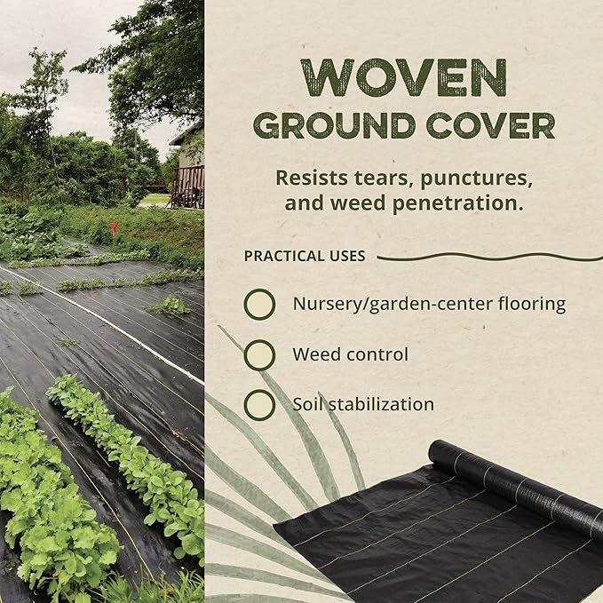 Dewitt Sunbelt Weed Barrier Fabric 3.2 oz, 4 x 300 Feet – Heavy-Duty Ground - Image 3