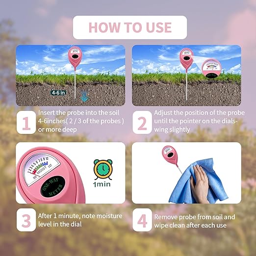 Soil Moisture Meter, Garden Plant Water Meter, Plants Moisture Meter, Lawn Soil - Image 6