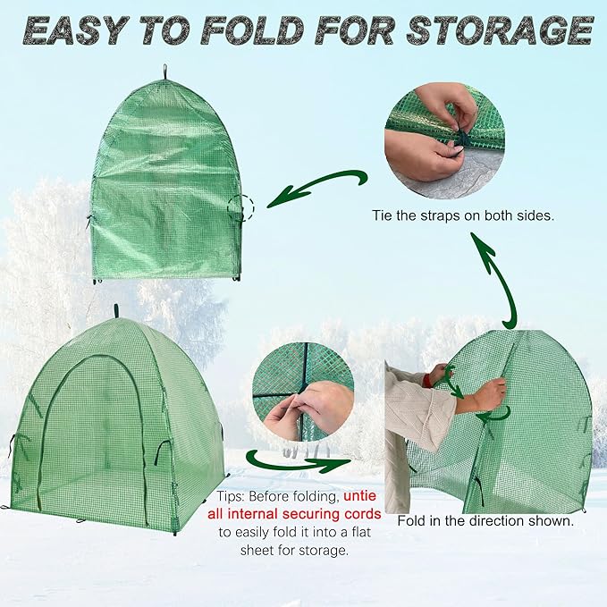 59″*59″*60″ Large Winter Plant Warm Covers - Image 9