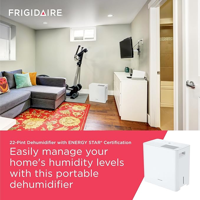 Frigidaire 22-Pint Portable Dehumidifier - Image 3