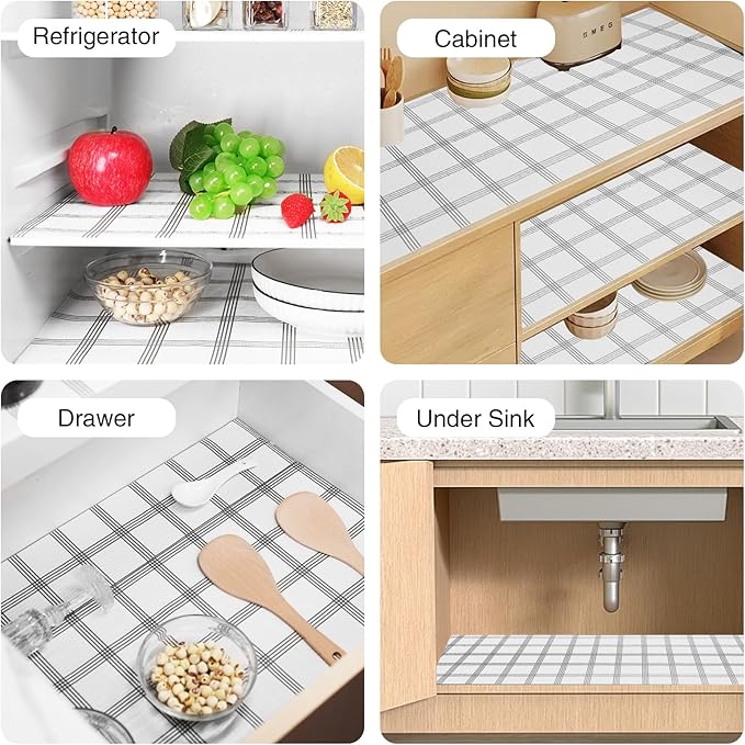 Drawer and Shelf Liner for Kitchen Cabinet, Non-Adhesive Cabinet Liner 24in x - Image 8