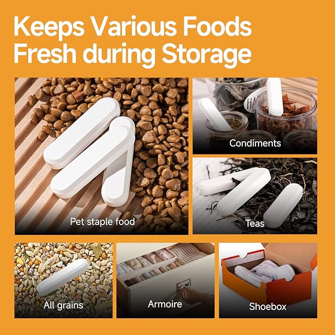 16 Pcs Diatom Drying Stick for Pet Food, Keep Food Fresh Desiccant to Dry - Image 9