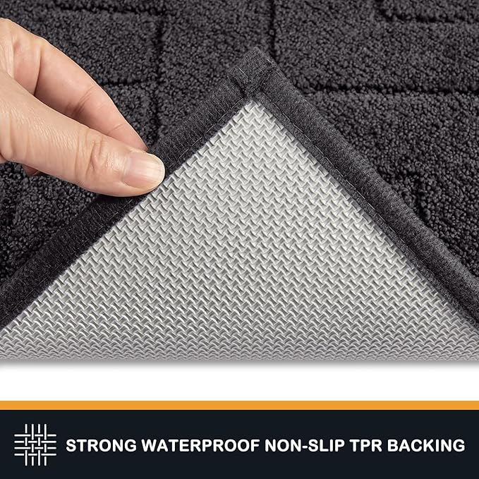 PURRUGS Dirt Trapping Door Mat 32" x 70", Non-Slip Machine Washable Entry Rug - Image 4