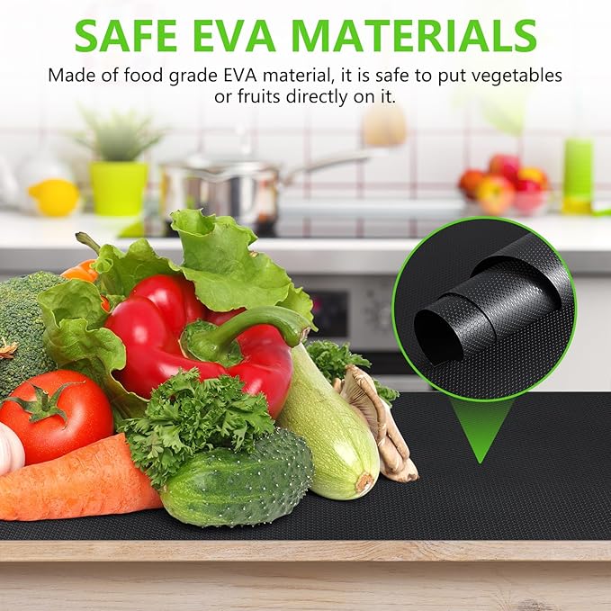 Black Shelf Liners for Kitchen Cabinets Non Adhesive Drawer Liner for Bathroom - Image 5