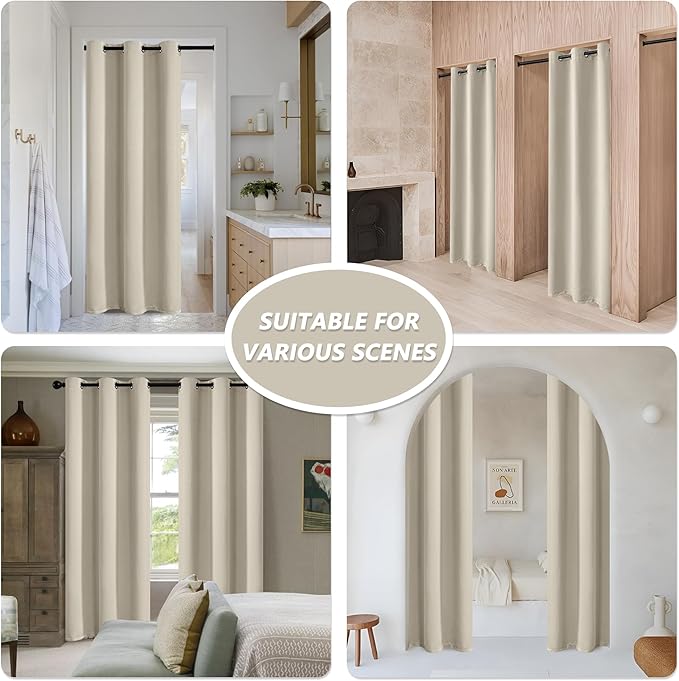 MYSKY HOME Blackout Door Curtains - Image 2