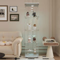 Yoluckea 4-Tier Glass Display Cabinet by Yoluckea