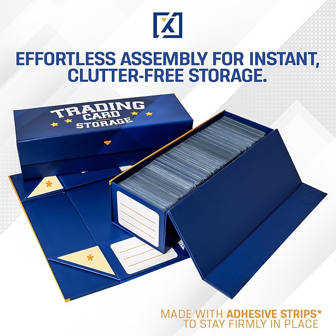 Easy Fold Trading Card Storage Box Magnetic Lid | Toploader Storage Box Fits - Image 2