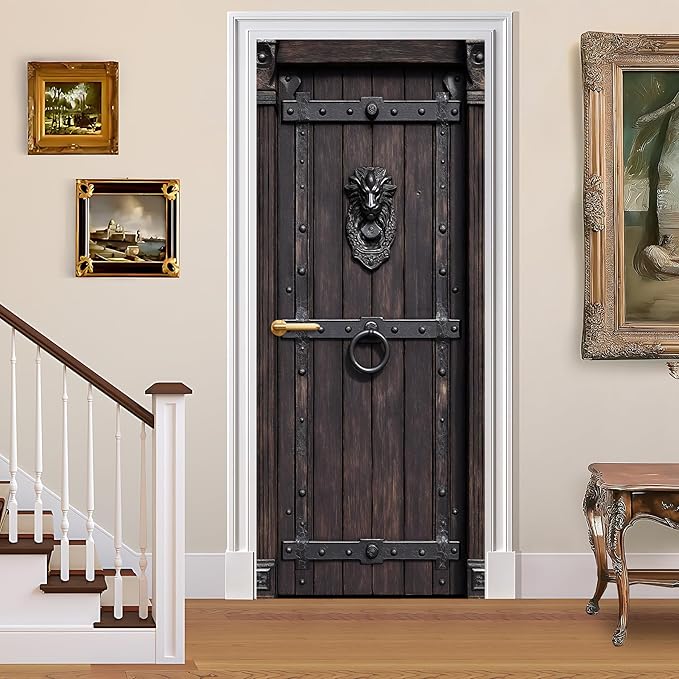 3D Door Decals Stickers Peel Stick Wall Murals Vinyl Wallpaper Self-Adhesive by BVBOX