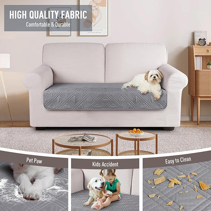 TAOCOCO 100% Waterproof Sofa Cushion Cover Reversible Couch Seat Cover - Image 4