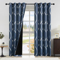 NICETOWN 100% Blackout Stone Blue Curtains by NICETOWN