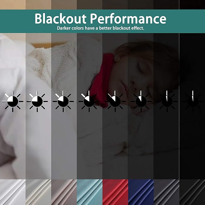 BONZER Room Divider Curtains Total Privacy Wall Room Darkening Grommet Wide - Image 7