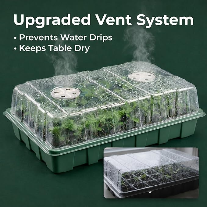 Gardzen 10 Pack 40 Cell BPA Free Seed Starter Tray Kit - Image 5