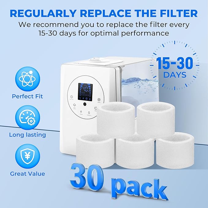 30-Pack Top Fill Humidifier Replacement Filters - Image 7