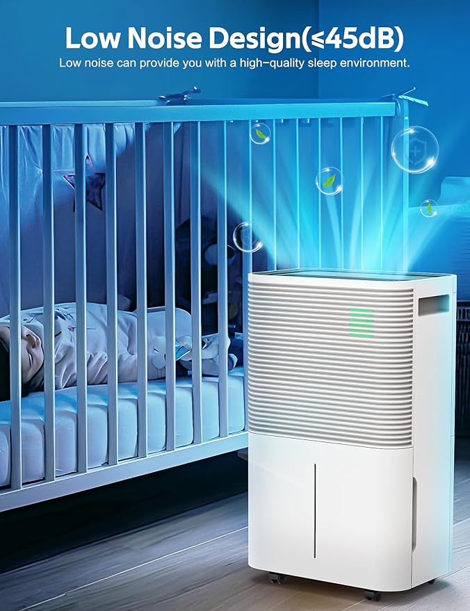 ZAFRO Dehumidifiers for Home, 45 Pints Dehumidifier - Image 4
