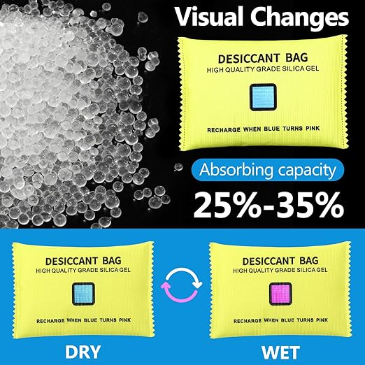 10 Packs 100g Rechargeable Silica Gel Desiccant Moisture Absorbing Bag - Image 3