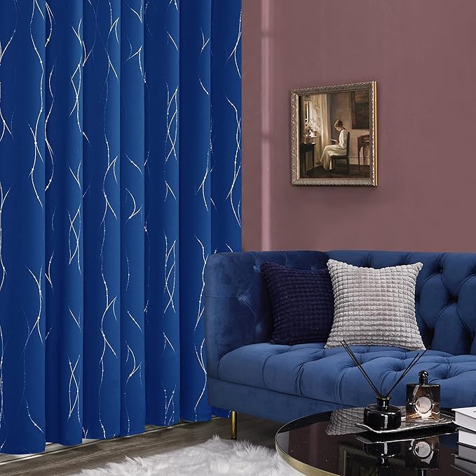 Deconovo Blackout Curtains, 38 x 36 Inch Drapes - Image 4