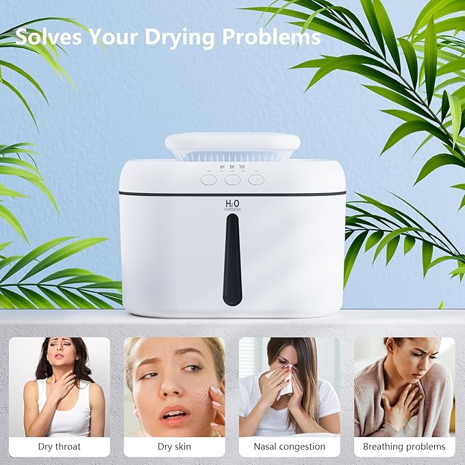 SZO Humidifiers for Bedroom Large Room, 2.5L Dual Nozzle Cool Mist Humidifier - Image 9