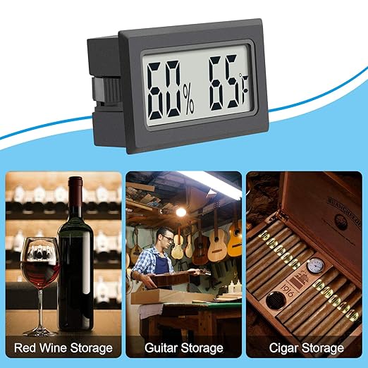 Reptile Thermometer 4-Pack Mini Digital Humidity Temperature Meters Gauge - Image 3