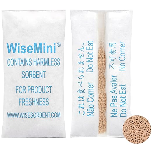 5 Gram 200 Pack Molecular Sieve Packets, Dessicant Packets, Dessicant Packs by Wisesorb