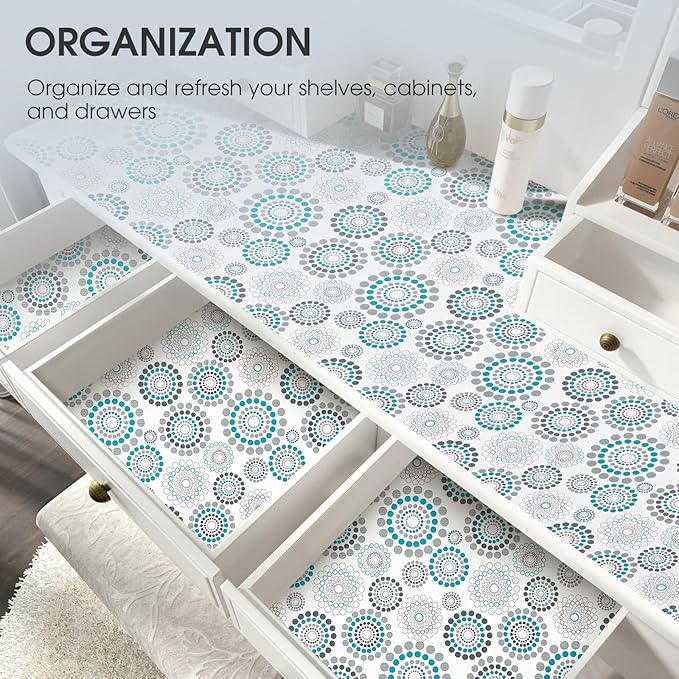 Drawer and Shelf Liner, Non-Slip Kitchen Cabinet Liners Non-Adhesive Thick - Image 7