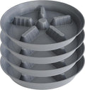 4 Pack Plant Saucer 12 inch, 8 10 14 17 inch, Plant Stand Plastic Plant Saucers by Unknown