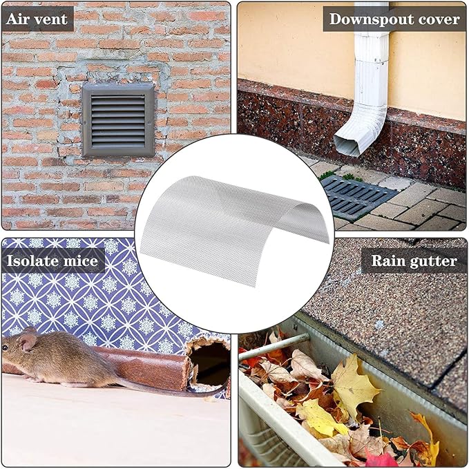 Stainless Steel Woven Wire Mesh, 14 Mesh Rodent Control Cage Net Garden Insect - Image 5