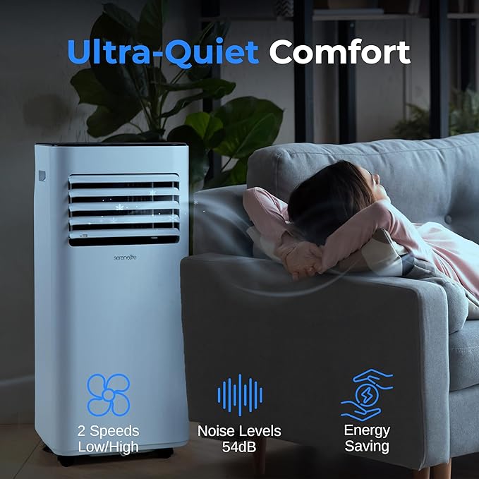 SereneLife Portable Conditioner, 8000 BTU 3-in-1 Compact Standing Air - Image 4