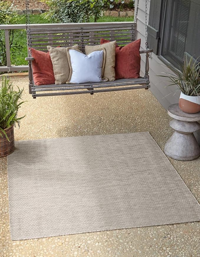 Unique Loom Outdoor Solid Collection Area Rug by UniqueLoom