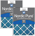 Nordic Pure 14x20x1 Pleated MERV 7 Air Filters 2 Pack by NordicPure