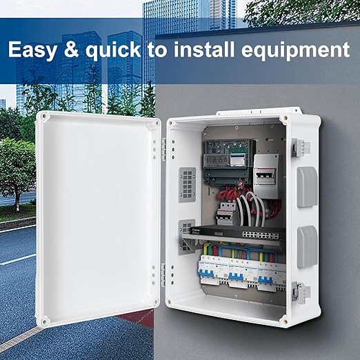 Outdoor Electrical Junction Box, ABS Water Resistant Enclosure - Image 2