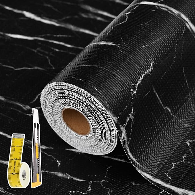 Drawer and Shelf Liner for Kitchen Cabinet: 23 in X 30 Ft Non Slip Waterproof by Kimhan