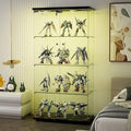 Yoluckea 4 Shelves Glass Display Cabinet by Yoluckea