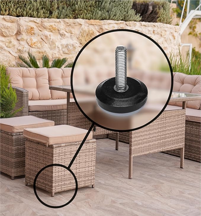 Slipstick Gorilla Outdoor Adjustable Furniture Levelers Weatherproof Screw in - Image 3