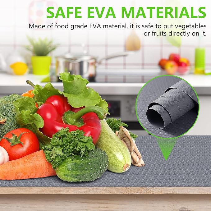 Shelf Liners for Kitchen Cabinets Refrigerator Liners Waterproof & Oil-Proof - Image 3