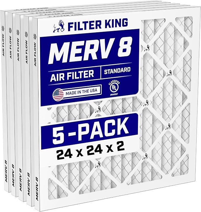 Filter King 24x24x2 Air Filter Dust & Allergy Control AC Furnace Filters by FilterKing