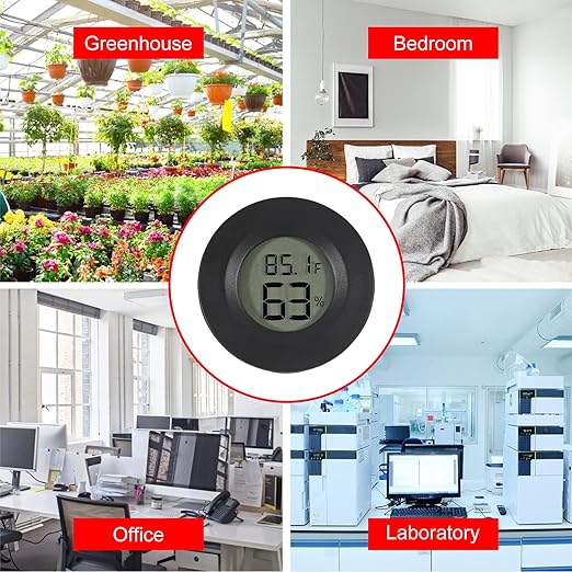 6-Pack Mini Hygrometer Thermometer Digital LCD Monitor Indoor/Outdoor Humidity - Image 5