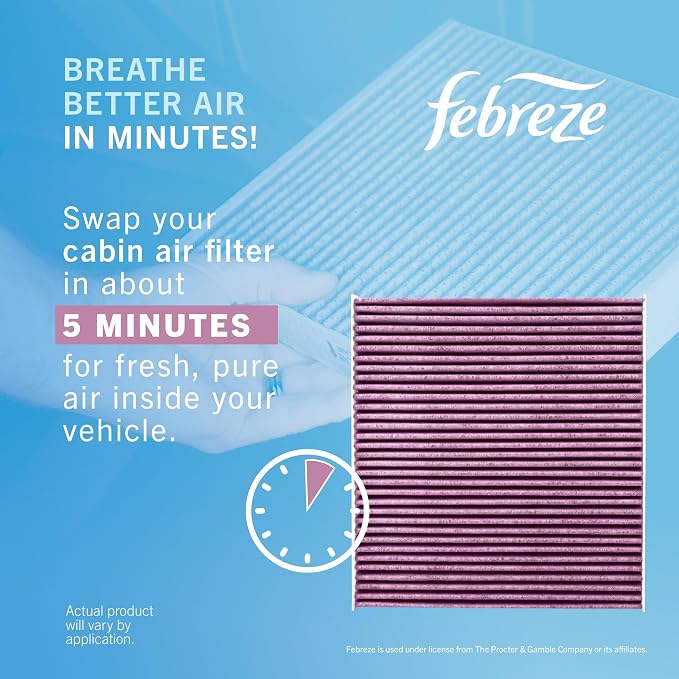 Febreze Odor Control Cabin Air Filter by PUREFLOW RZ17052 Fits 2019-2026 Toyota - Image 6
