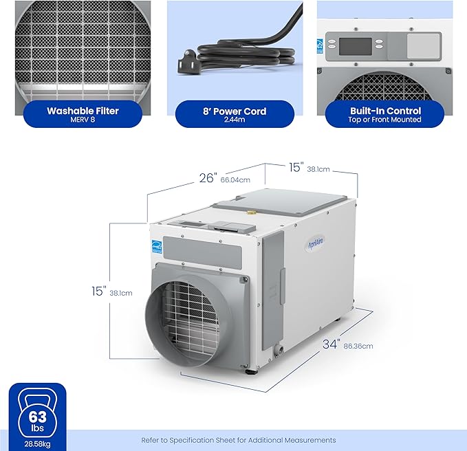 AprilAire E100 Whole House Dehumidifier - Image 13