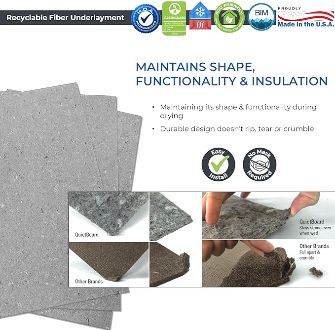 QuietBoard Underlayment – 15 Panels, 90 sq ft - Image 12