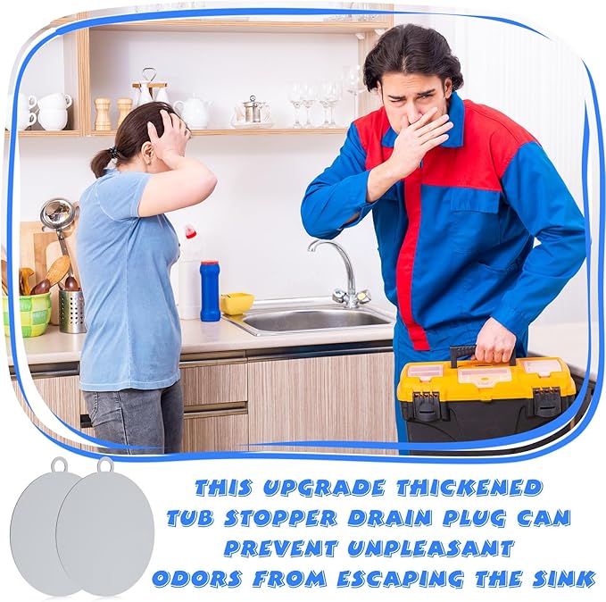 Yinkin 6 Pcs Drain Covers to Keep Bugs Out Silicone Shower Floor Tub Stoppers - Image 7