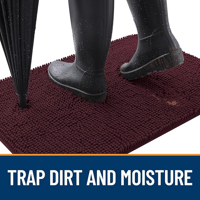 OLANLY Dog Door Mat for Muddy Paws 35x24, Absorbs Moisture and Dirt, Absorbent - Image 2