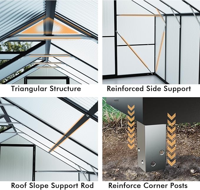 8X10FT Green Houses for Outside - Image 3