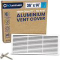 36x14 Inch Air Return Vent Cover Decorative – Premium Aluminum AC Vent Cover by LAMINAIRE